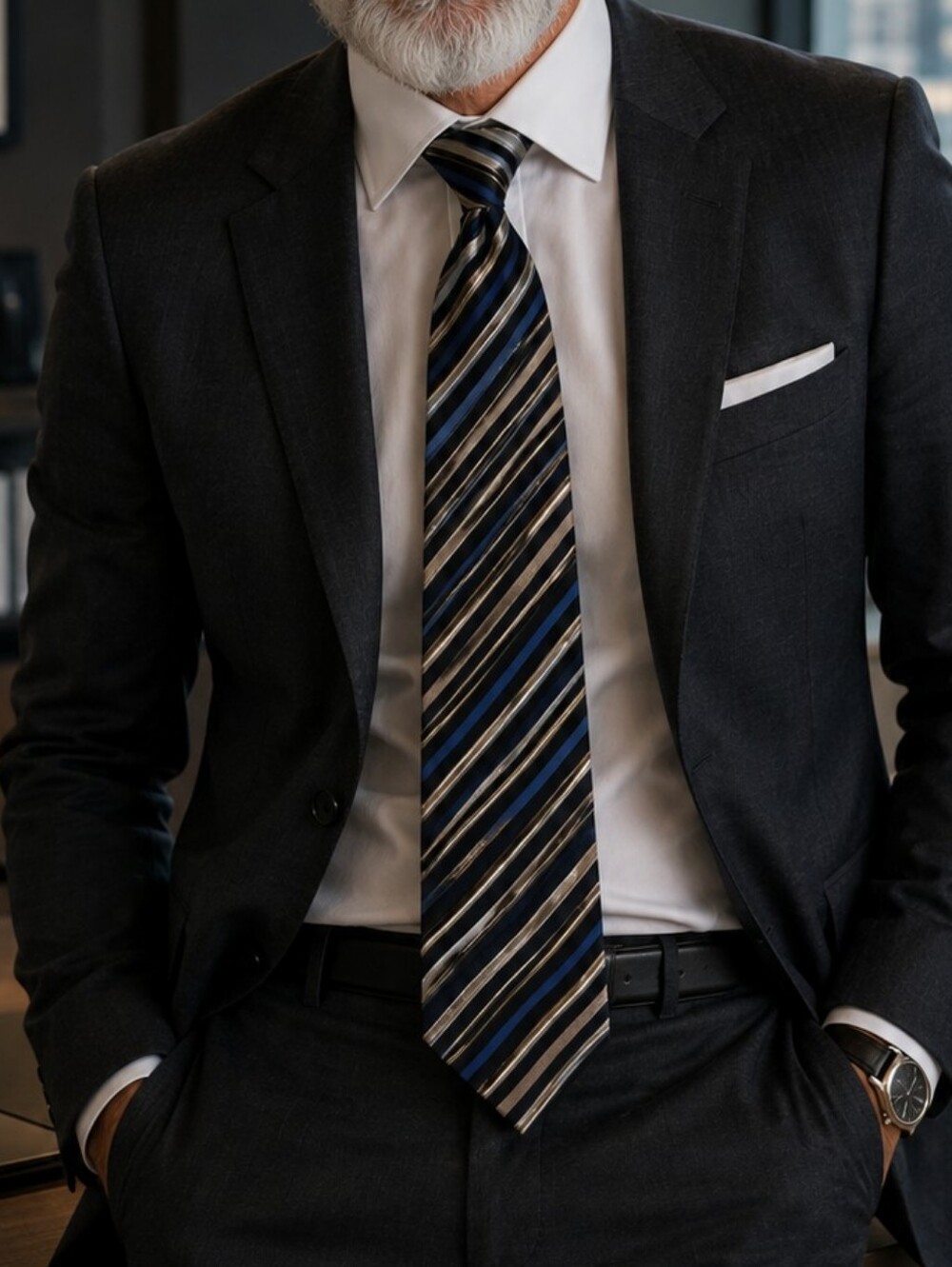 Chaps Ralph Lauren 100% Silk Tie